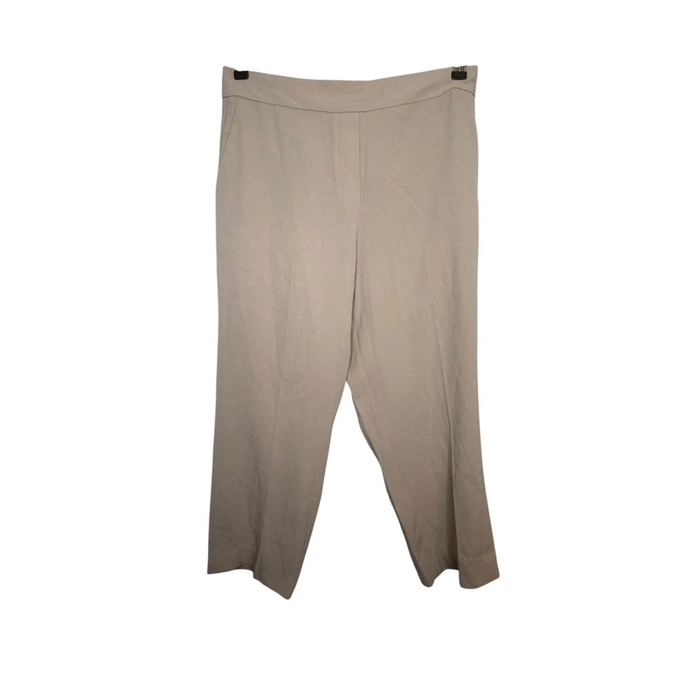 Aritzia Babaton Beige Tan Elastic Back Straight Leg Dress Pants Size 8